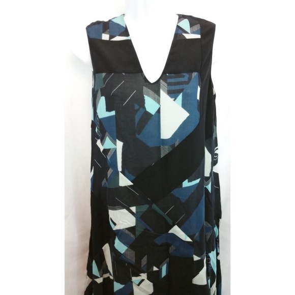 ICB New York Asymmetrical Hemline Cotton Dress - Picture 2 of 4